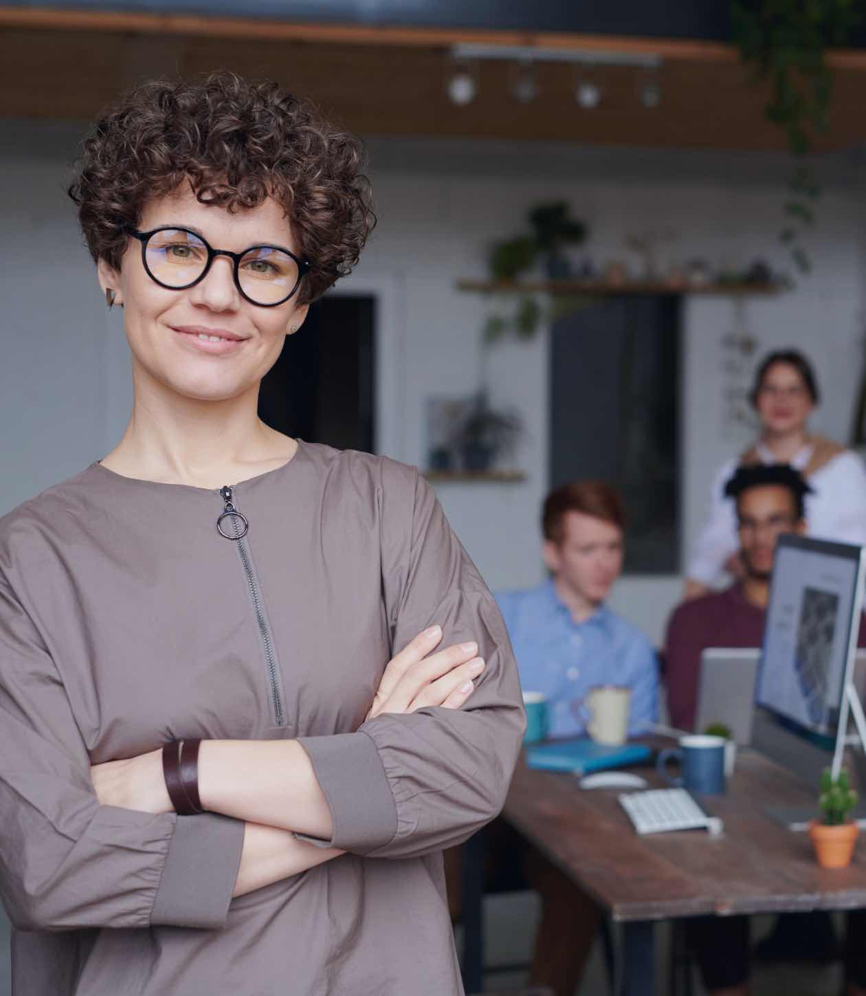 Echipă în timpul unui eveniment de business